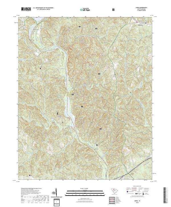 USGS Topographic Map – Leeds