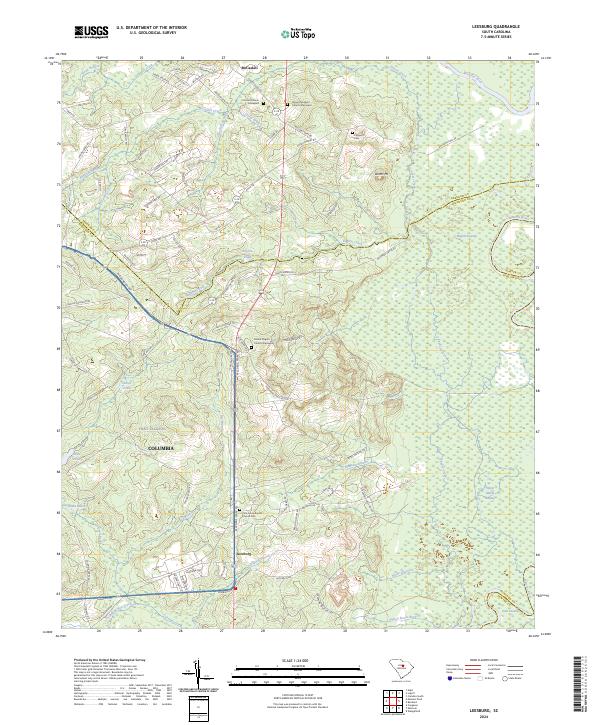 USGS Topographic Map – Leesburg