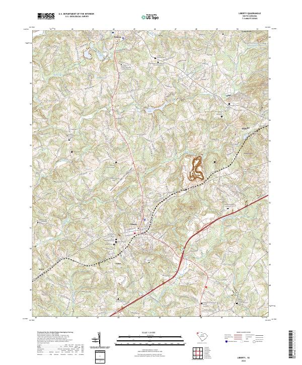 USGS Topographic Map – Liberty