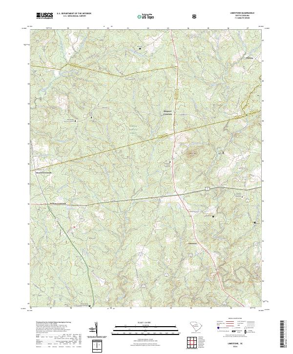 USGS Topographic Map – Limestone