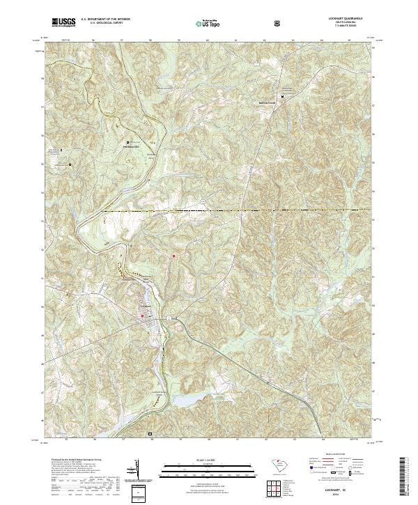USGS Topographic Map – Lockhart