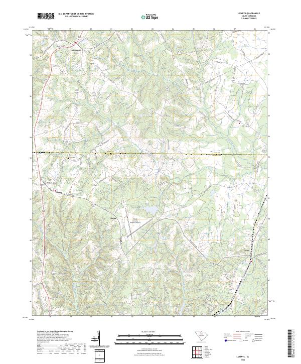 USGS Topographic Map – Lowrys