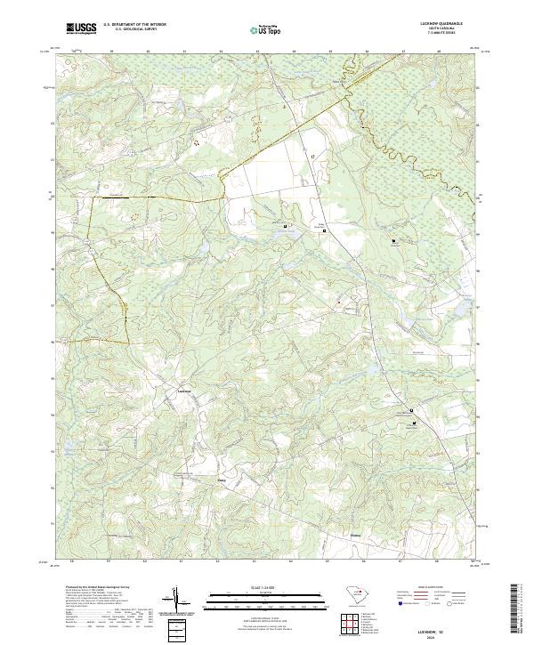 USGS Topographic Map – Lucknow