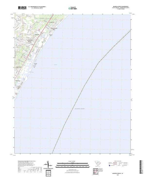 USGS Topographic Map – Magnolia Beach