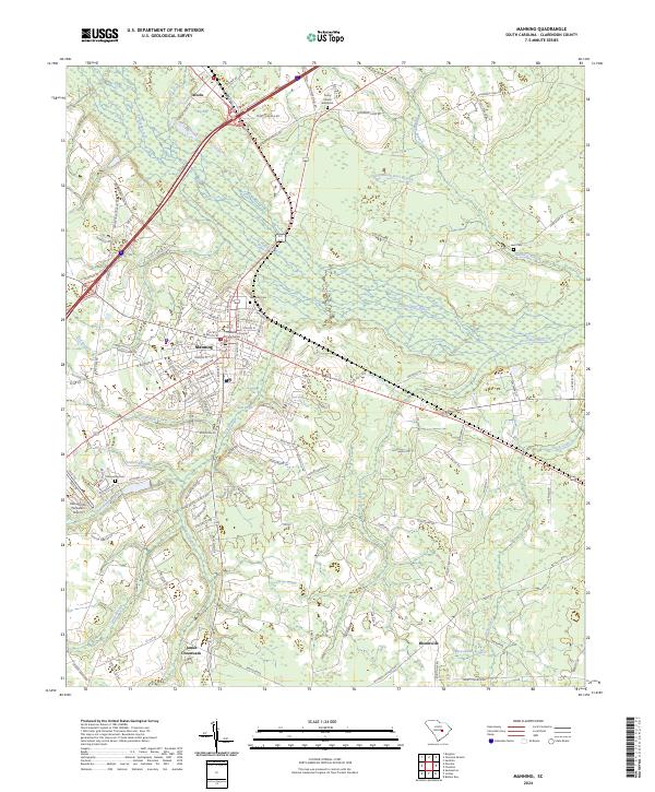 USGS Topographic Map – Manning