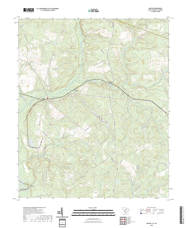 2024 Map of Martin, 2024 Print