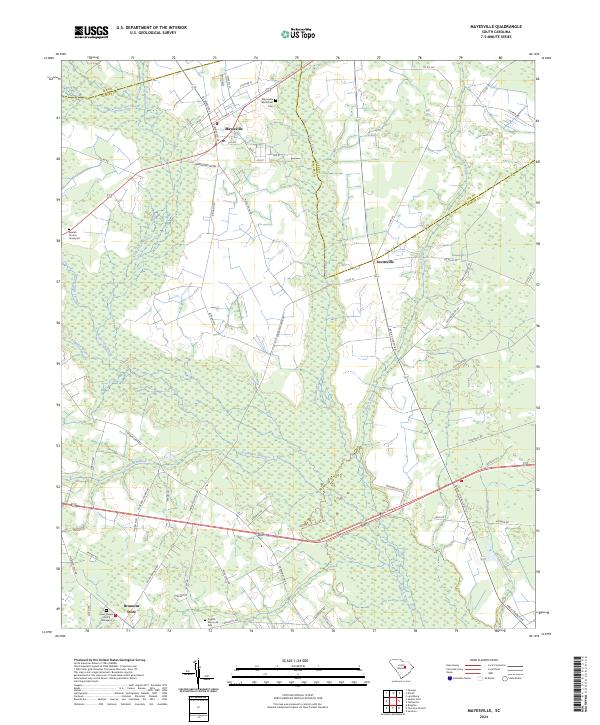 USGS Topographic Map – Mayesville