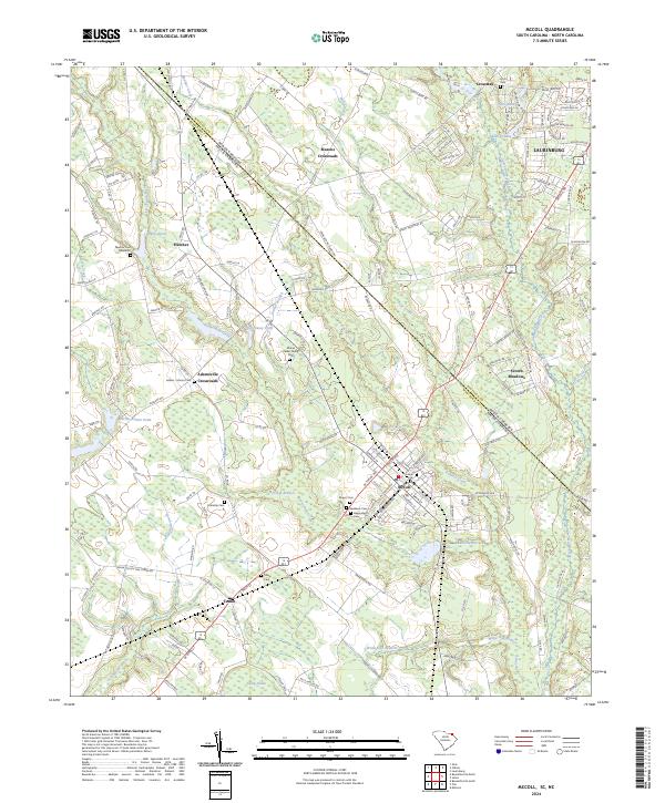 USGS Topographic Map – McColl