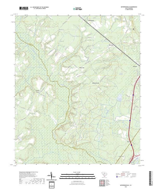 USGS Topographic Map – McPhersonville
