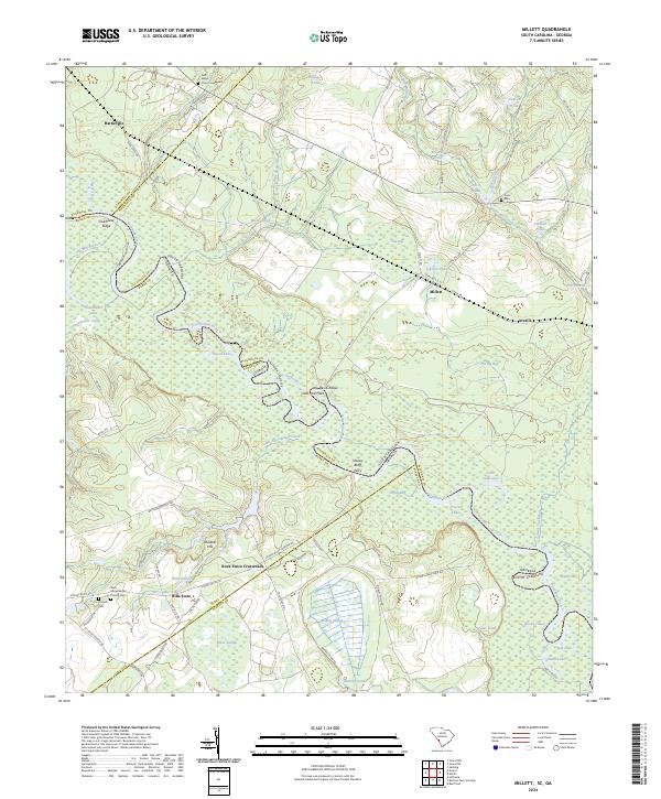 USGS Topographic Map – Millett