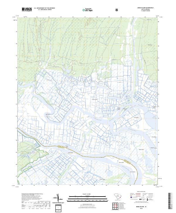 USGS Topographic Map – Minim Island