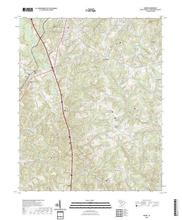 USGS Topographic Map – Moore