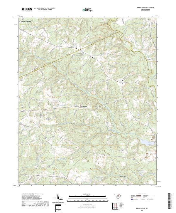 USGS Topographic Map – Mount Pisgah