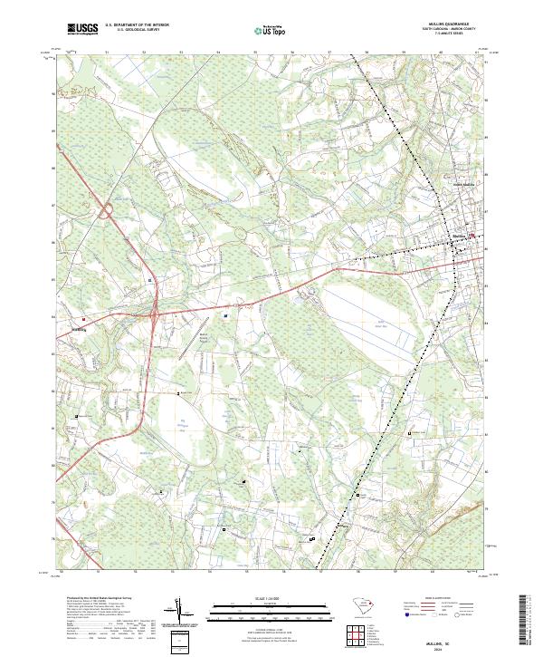 USGS Topographic Map – Mullins