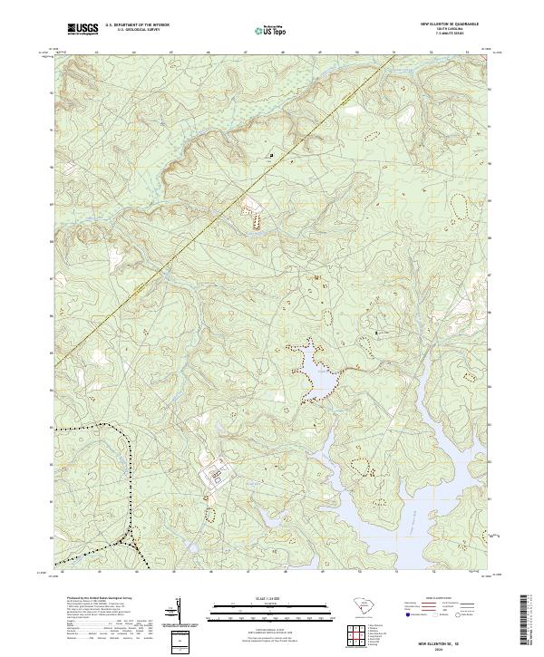 USGS Topographic Map – New Ellenton SE