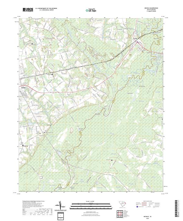 USGS Topographic Map – Nichols