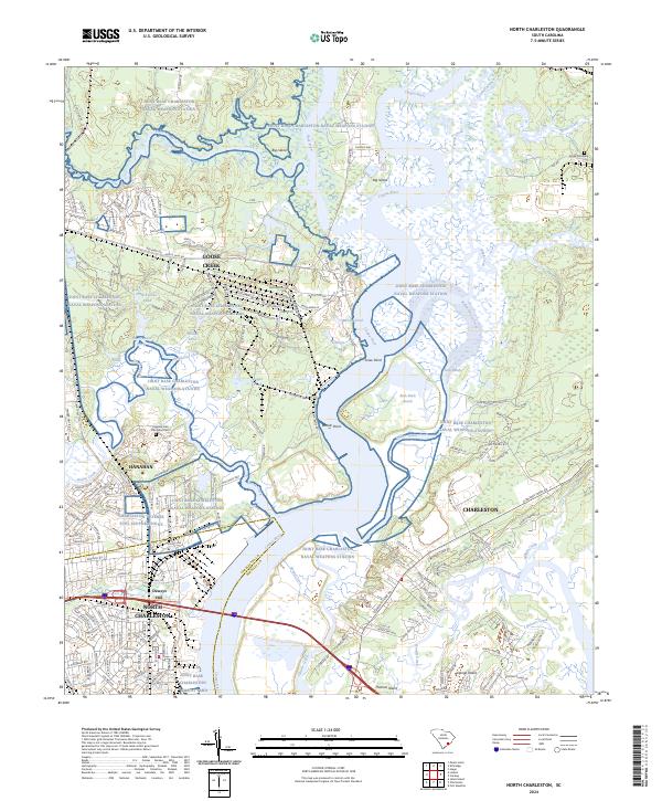 USGS Topographic Map – North Charleston