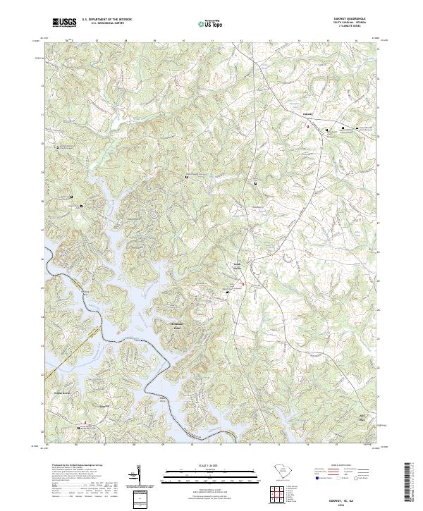 USGS Topographic Map – Oakway