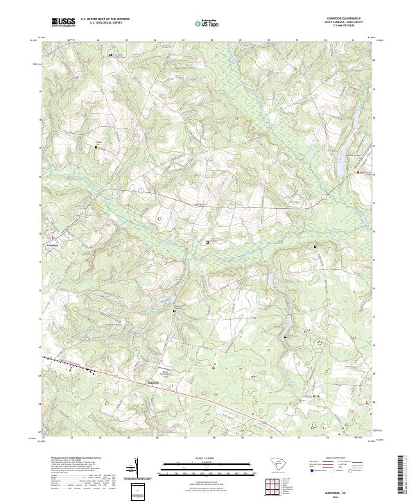 USGS Topographic Map – Oakwood