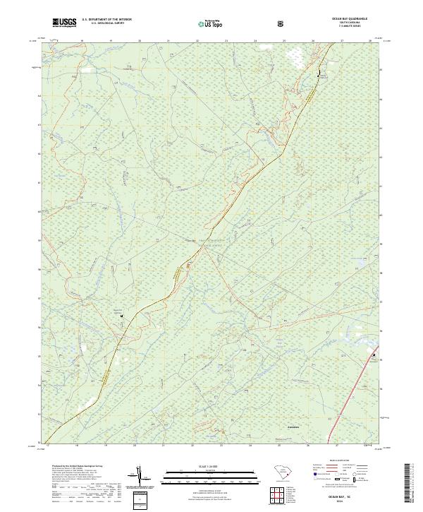 USGS Topographic Map – Ocean Bay