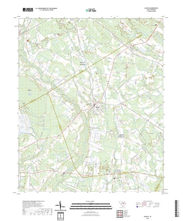 USGS Topographic Map – Olanta