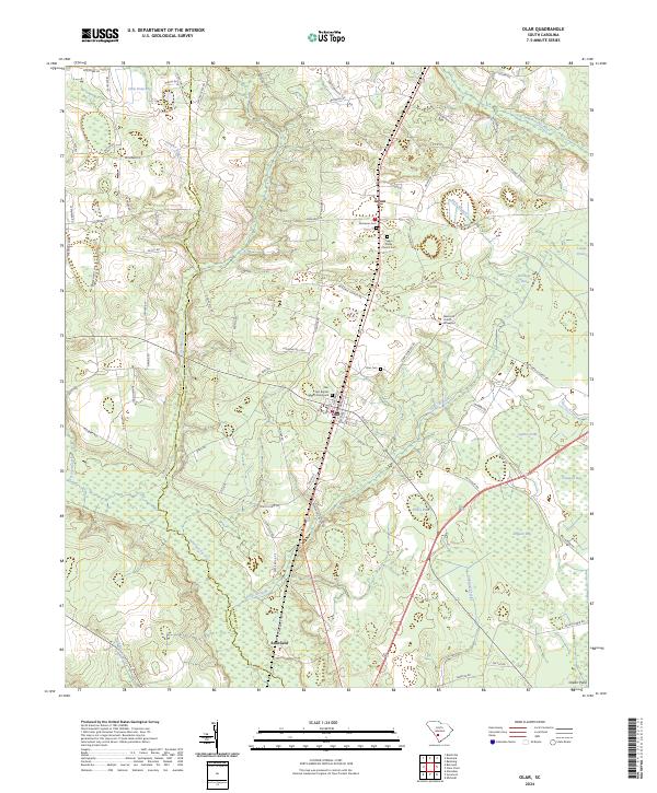 USGS Topographic Map – Olar