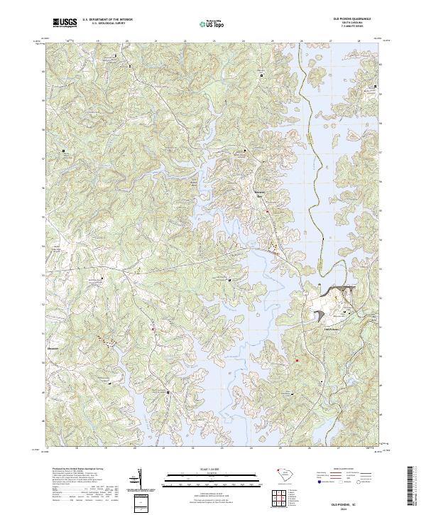 USGS Topographic Map – Old Pickens