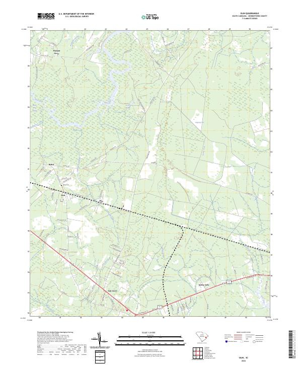 USGS Topographic Map – Olin