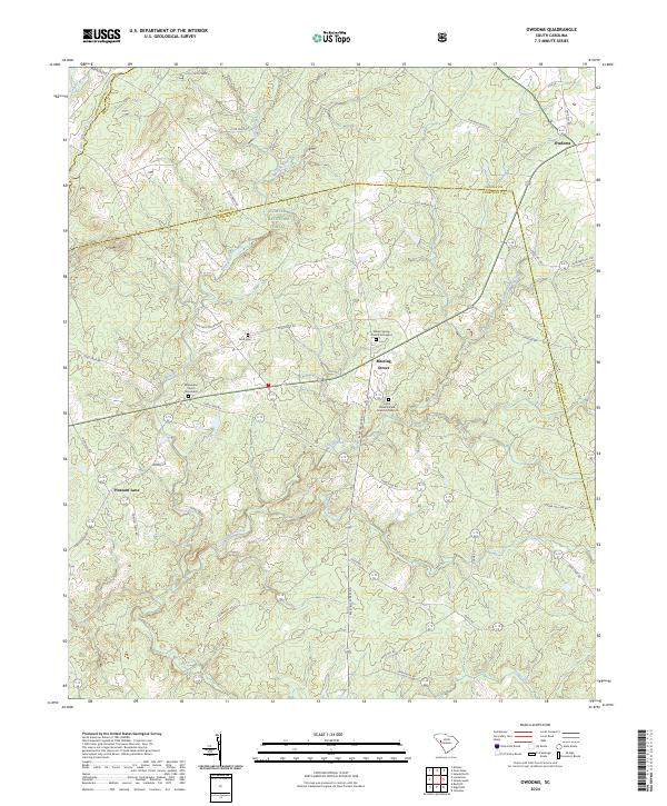 USGS Topographic Map – Owdoms