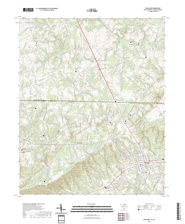 USGS Topographic Map – Pageland