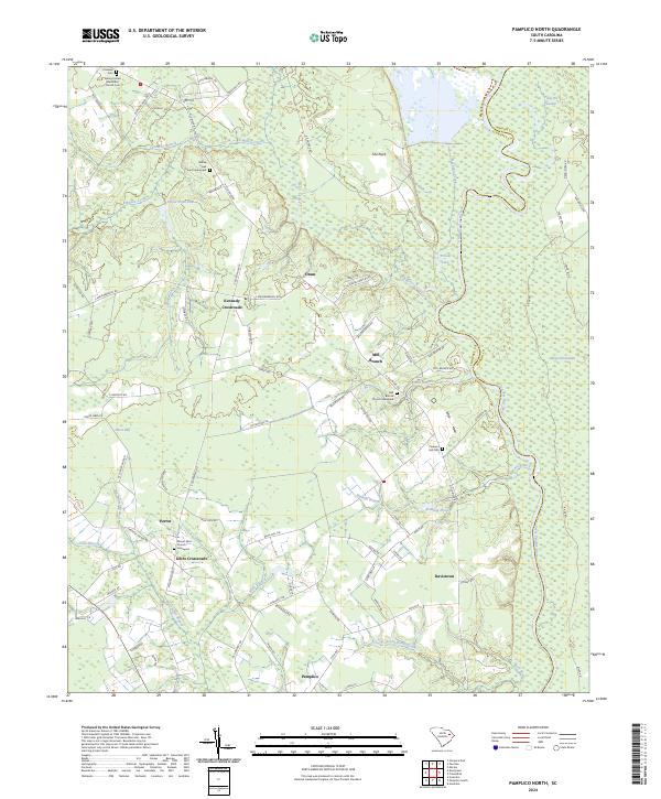 USGS Topographic Map – Pamplico North