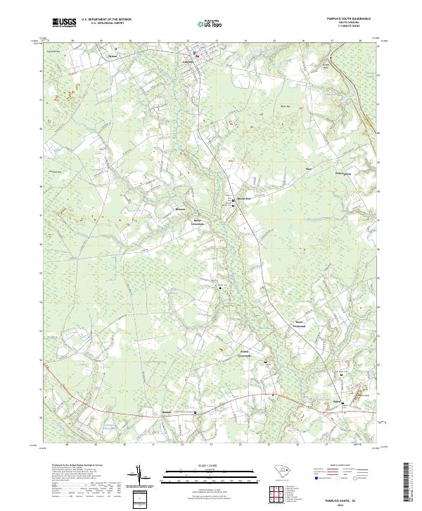 USGS Topographic Map – Pamplico South