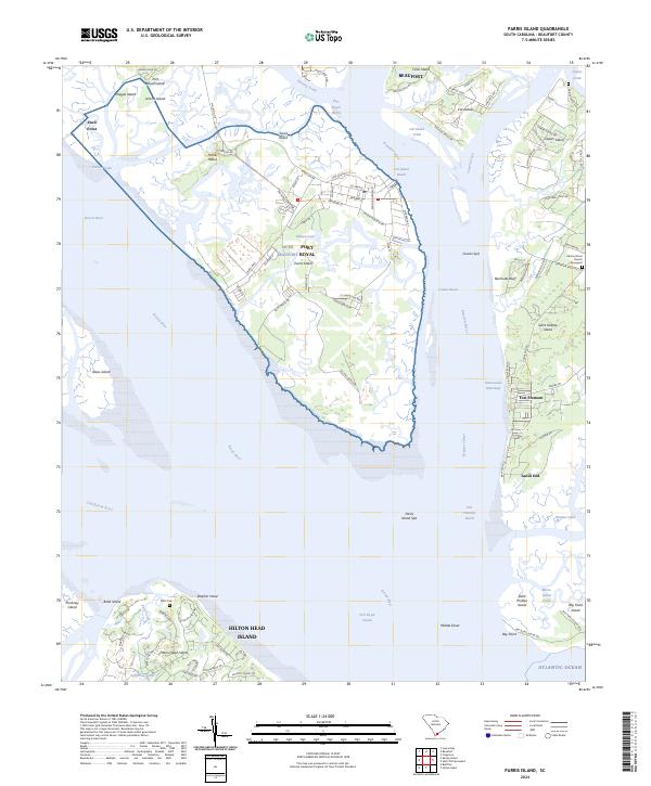 USGS Topographic Map – Parris Island