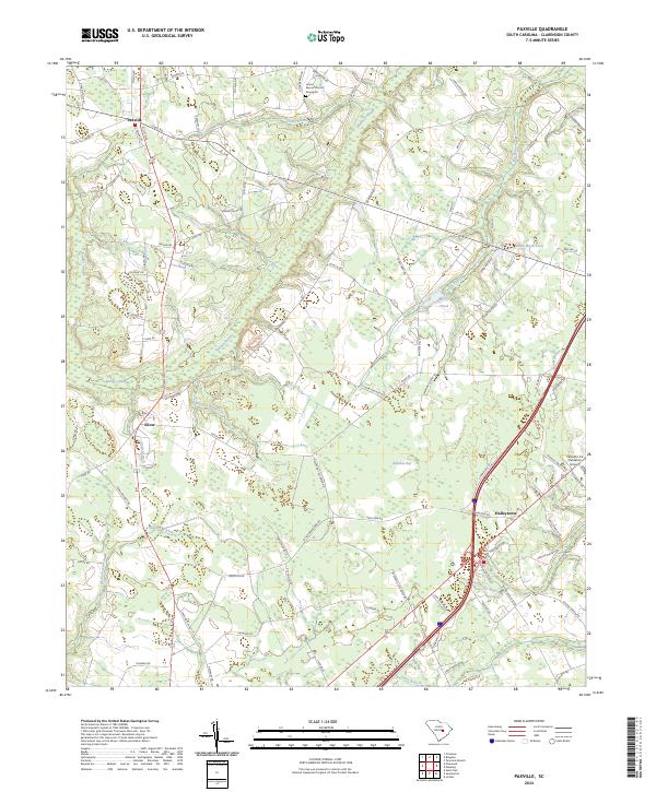 USGS Topographic Map – Paxville