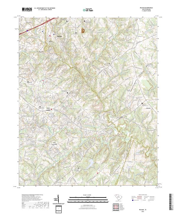 USGS Topographic Map – Pelham