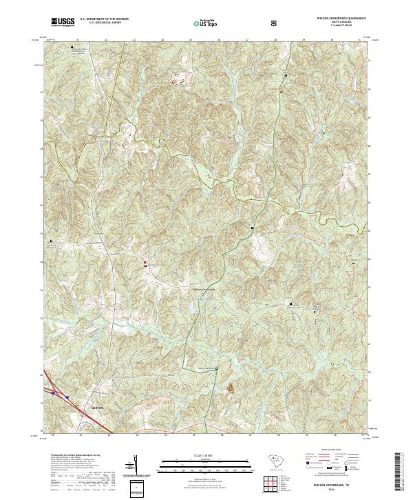 USGS Topographic Map – Philson Crossroads