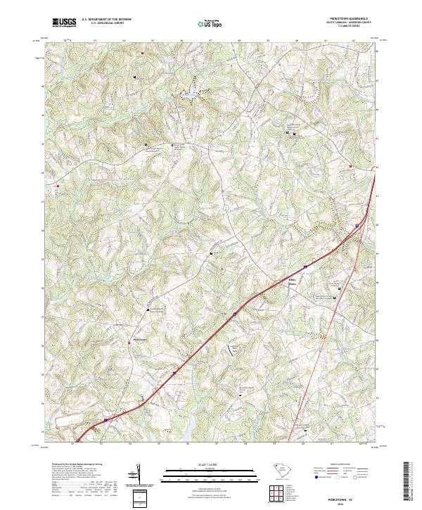 USGS Topographic Map – Piercetown