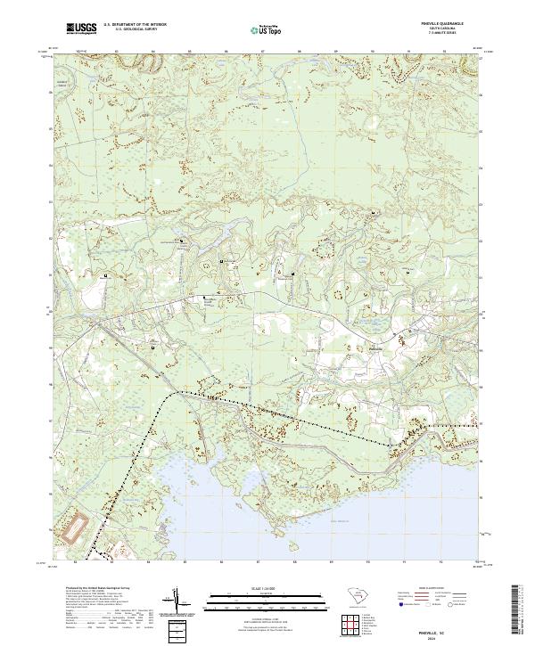 USGS Topographic Map – Pineville