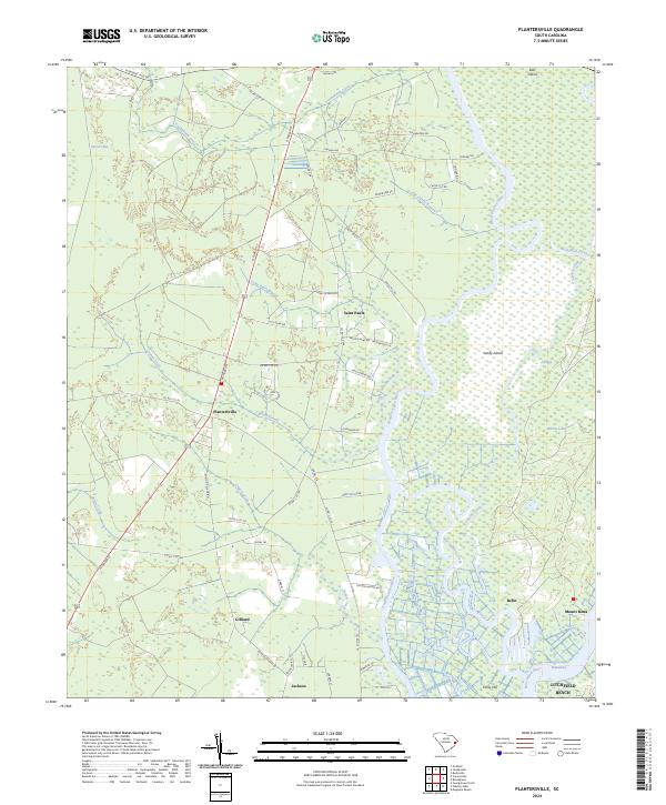 USGS Topographic Map – Plantersville