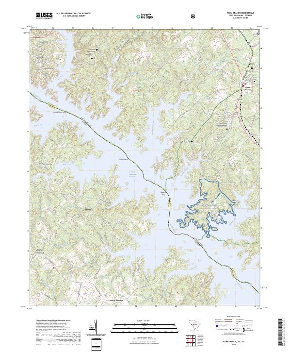 USGS Topographic Map – Plum Branch