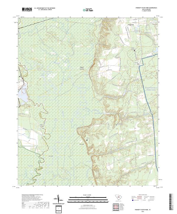 USGS Topographic Map – Poinsett State Park