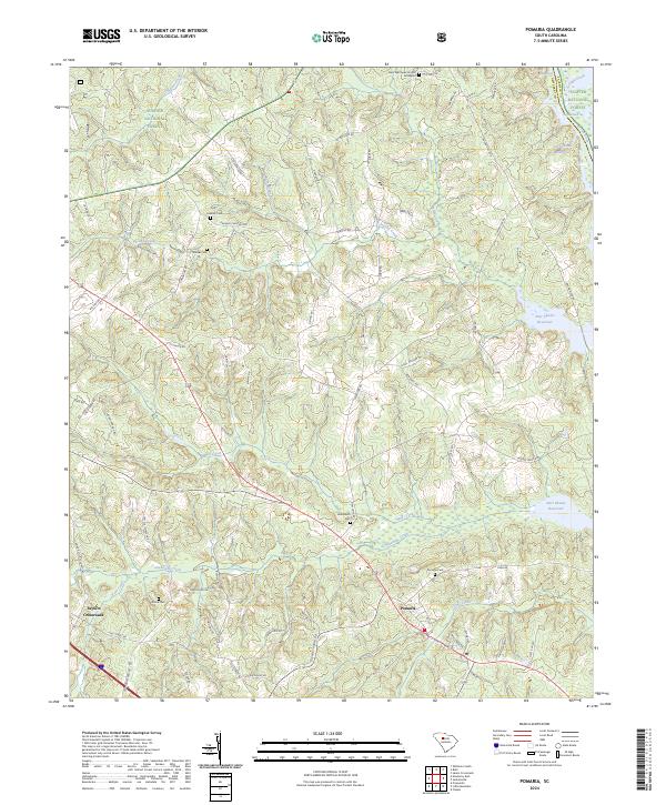 USGS Topographic Map – Pomaria