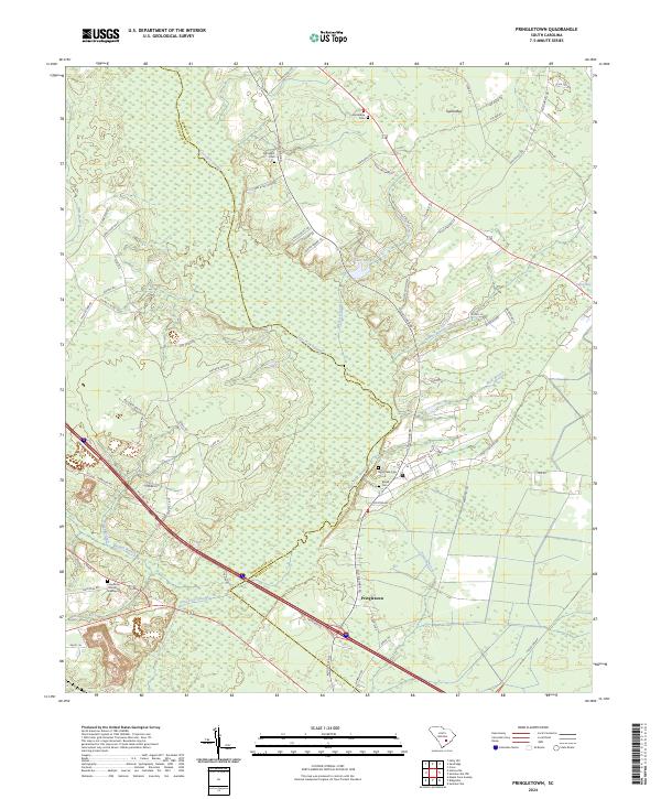 USGS Topographic Map – Pringletown