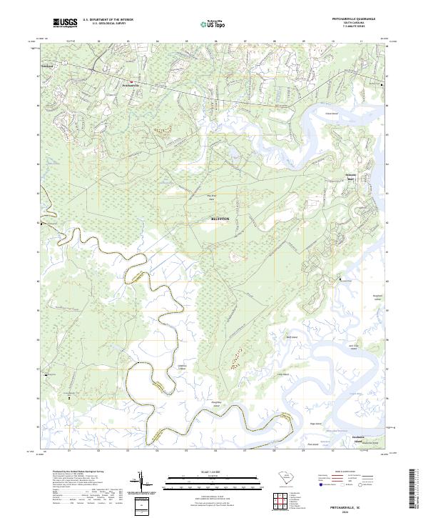 USGS Topographic Map – Pritchardville