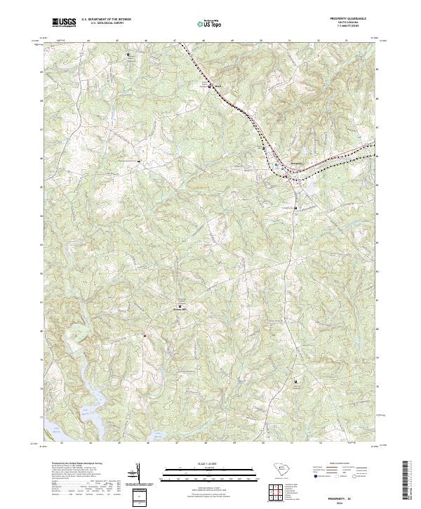 USGS Topographic Map – Prosperity