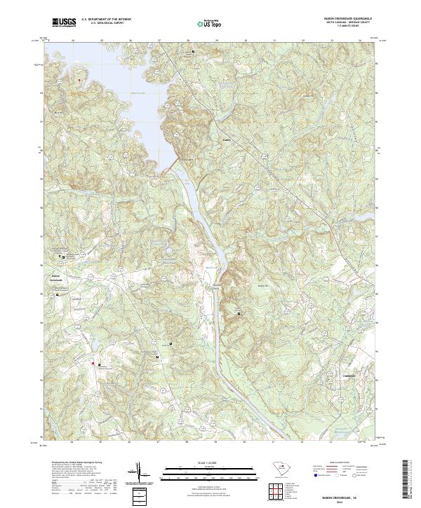 USGS Topographic Map – Rabon Crossroads