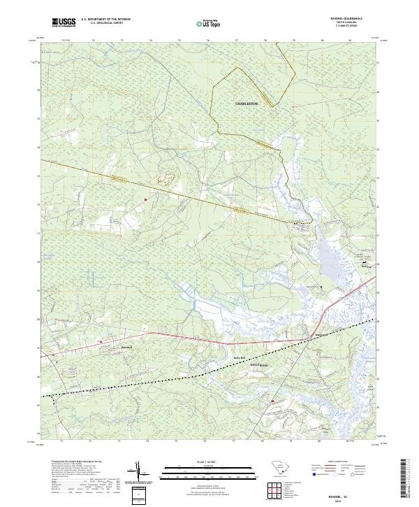 USGS Topographic Map – Ravenel