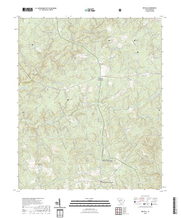USGS Topographic Map – Red Hill