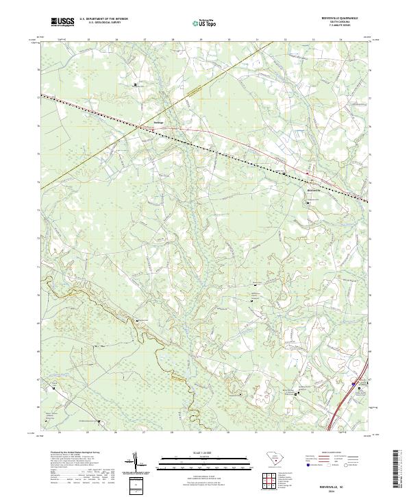 USGS Topographic Map – Reevesville
