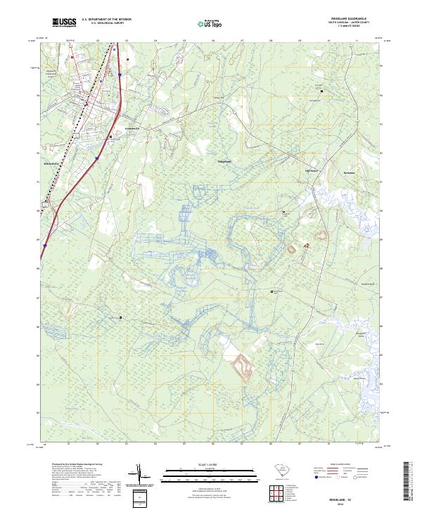 USGS Topographic Map – Ridgeland